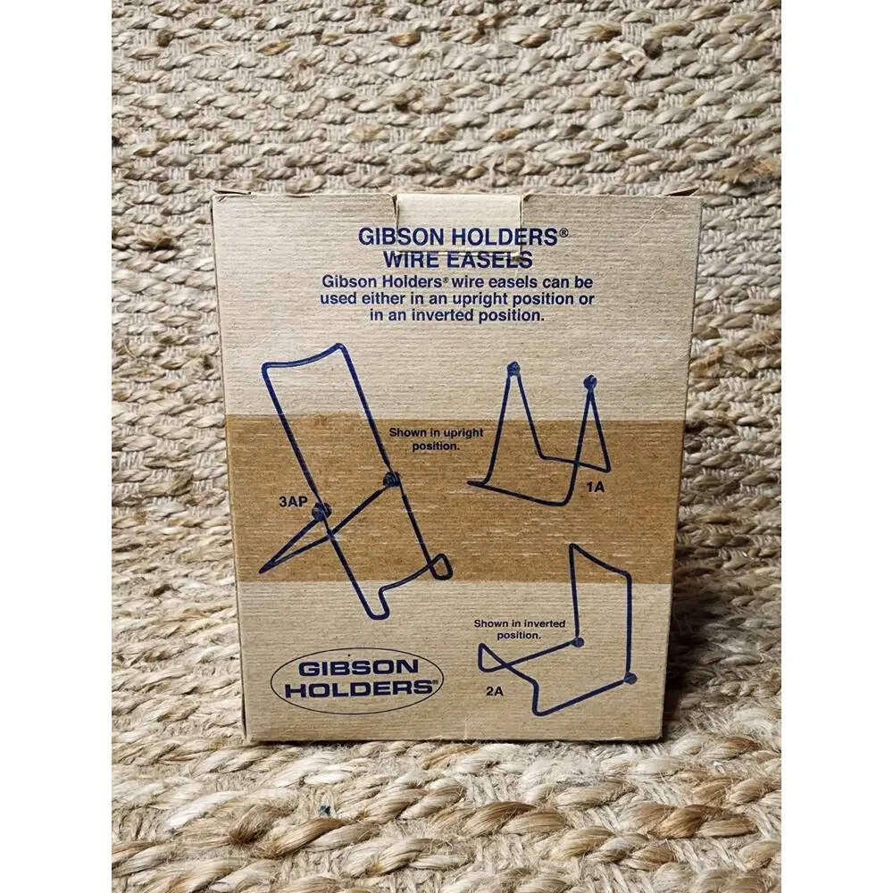 NEW! BOX of 12, Gibson Holders 2A Adjustable Black Wire Easel, 4